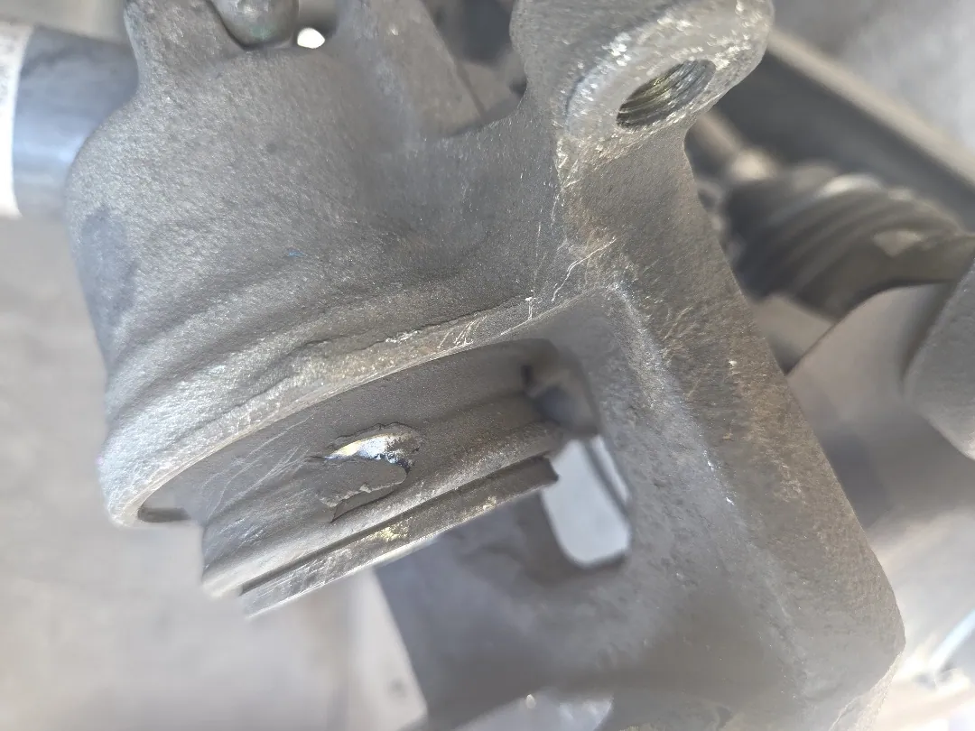 Caliper bracket off and cleaned — Riverside, CA