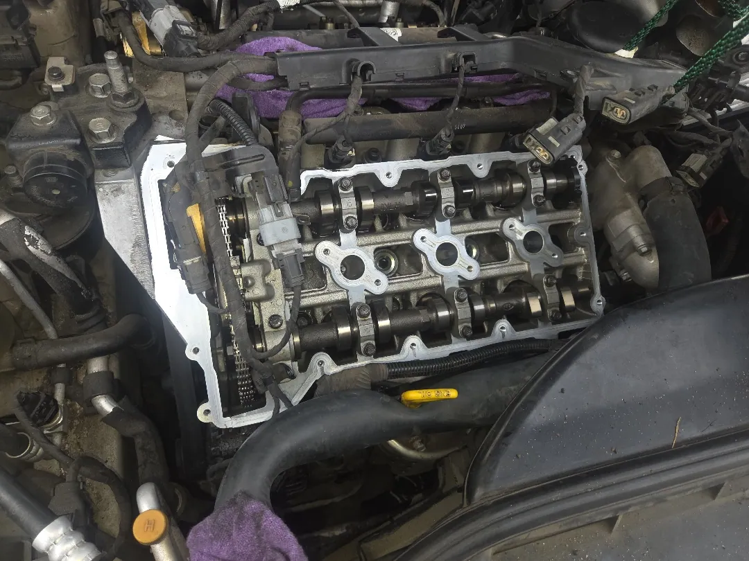 Camshafts and caps exposed — Corona, CA