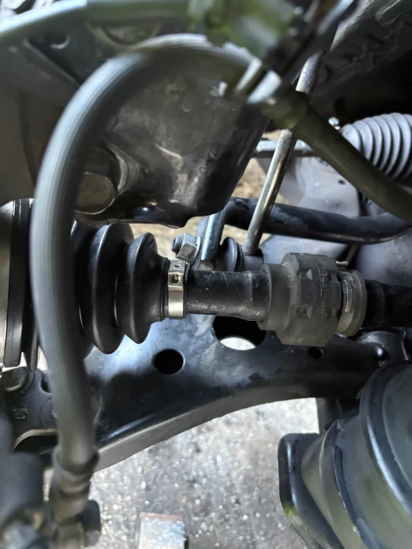 Close on the axle shaft and boot — San Jacinto, CA