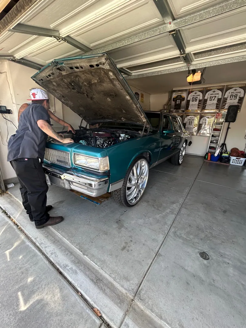 Thermostat and fan relay kit fitted in the customer's own garage — San Jacinto, CA