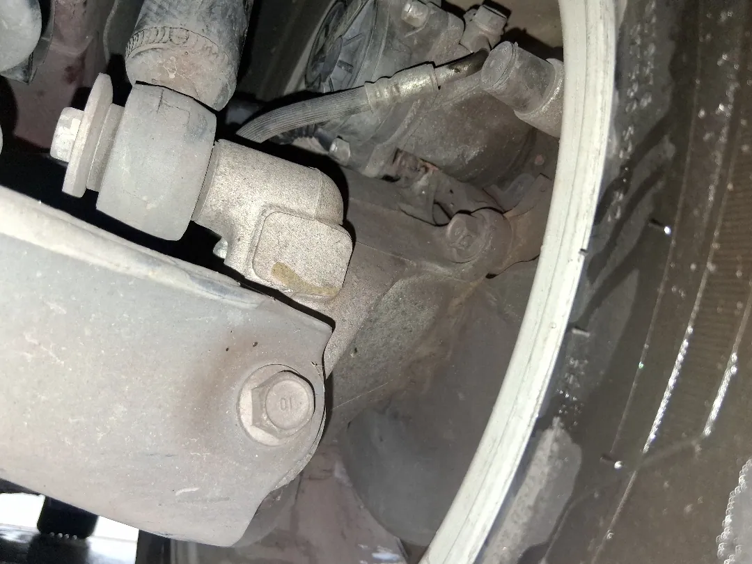 Rear caliper with an integrated parking brake — these need winding back, not just pushing in — Riverside, CA